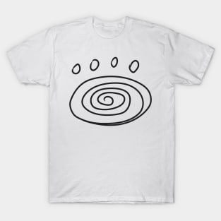 illustration of an abstract paw print T-Shirt